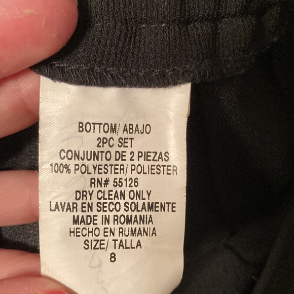 Positive Attitude Two Piece Black Women’s Fitted Suit Set (size 8) - Picture 12 of 12